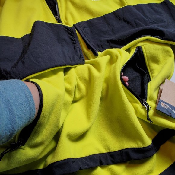 NWT The North Face Men's TKA Kataka Fleece Jacket Yellow Sulphur Spring Green - Picture 8 of 14